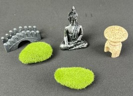 Mini Zen Garden Accessories Miniature Figures Lot Of 5 New - $11.87