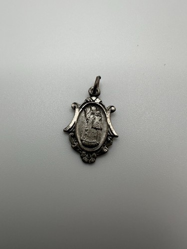 Vintage Sterling Silver Virgin Mary Religious Medal 1.9cm - $18.51