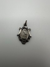 Vintage Sterling Silver Virgin Mary Religious Medal 1.9cm - $18.51