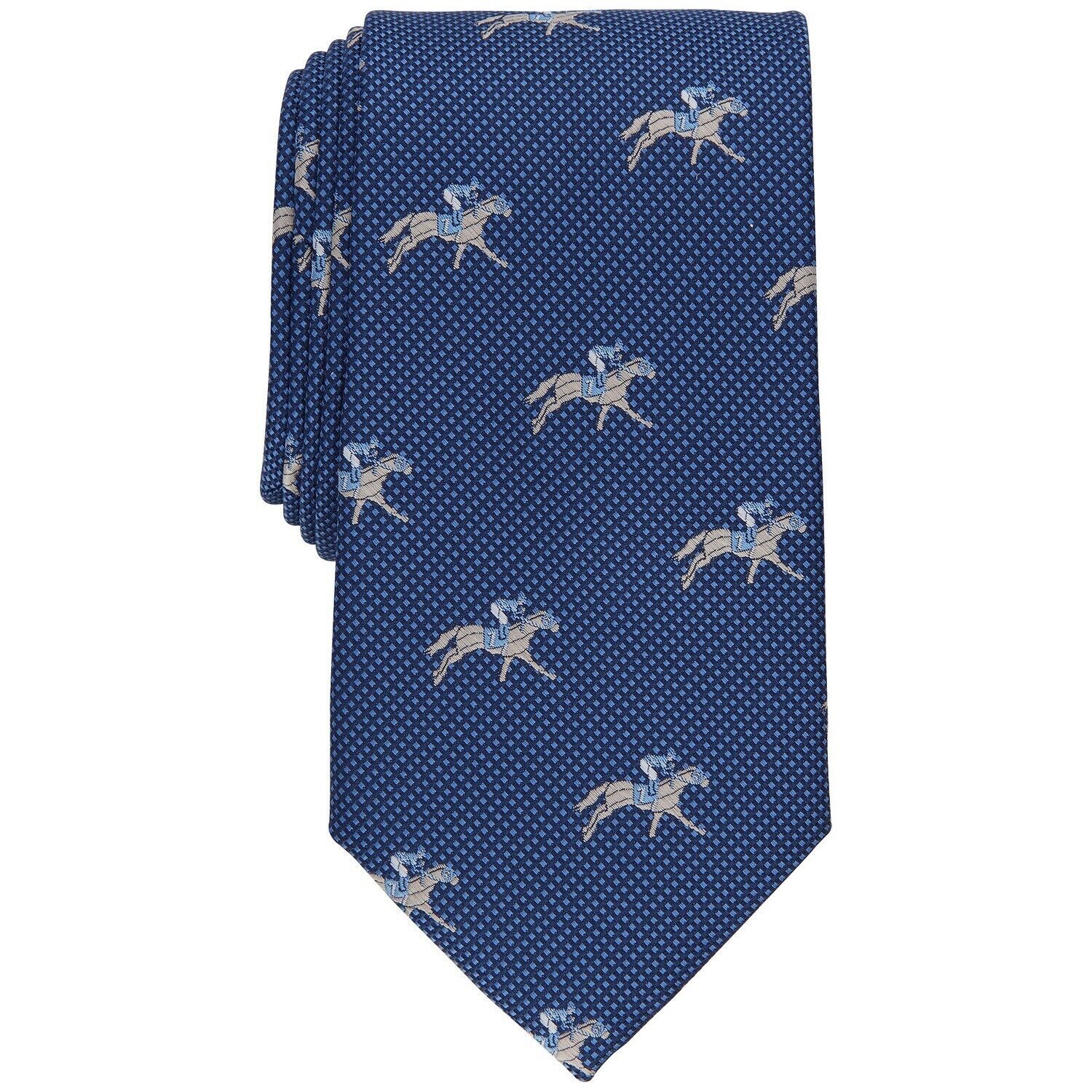 Club Room Men&#39;s Racehorse Neat Tie Navy OS B4HP - $9.95