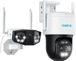 REOLINK 2.4G/5GHz WiFi Cameras, 180 Degrees Ultra-Wide Angle Duo 2 WiFi ... - $500.99