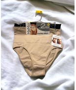 NWT MeMoi Women’s 2 Pack Seamless Technology High Waist Shaping Briefs S... - $22.76
