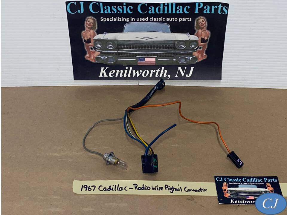 OEM 67 Cadillac Deville AM/FM STEREO RADIO WIRE HARNESS PIGTAIL CONNECTORS - $44.54