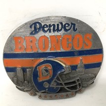 VTG Denver Broncos Belt Buckle 1993 Team NFL Football Siskiyou Limited Helmet - £39.56 GBP