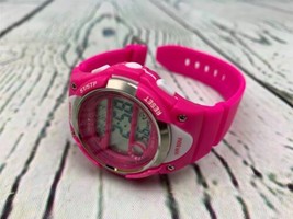 Girls Pink Digital Watch 50m Water Resistant Stopwatch Alarm For Ages 5 to 13 - £15.17 GBP