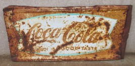 Vintage Coca Cola Sign Fishtail Large Store Sign of Good Taste - £271.03 GBP