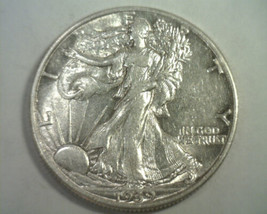 1939 Walking Liberty Half Dollar About Uncirculated+ Au+ Nice Original Coin - £26.78 GBP