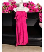 Xhilaration Women&#39;s Pink / Fushia Spaghetti Strap Ruffle Dress Size Small - $27.07 CAD