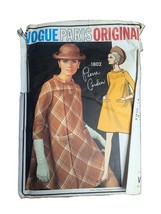 16/36 Vintage Vogue 1802 Paris Original Pierre Cardin Bias Tent Dress - £72.08 GBP