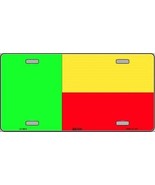 Made in The USA - Benin Flag License Plate, World Country Flag Aluminum ... - $12.62 CAD