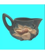 Roseville Pottery Blue Magnolia Creamer Or Small Pitcher 4-C 2.5" Tall - $34.60