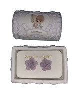 Precious Moments Sweetheart Mini Hope Chest And Earrings - $38.03 CAD