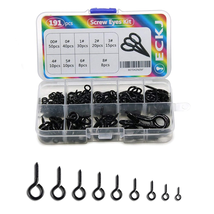 191-Piece Zinc Plated Screw Eyes Set with 9 Sizes in Black Finish - $19.43 CAD