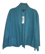 NWT Eileen Fisher Boiled Wool Jacket Petite P 2P 4P Blue Nile Pin $278 C... - £479.01 GBP