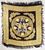 Triple Moon Goddess Yellow &amp; Black Altar Cloth! - €4,20 EUR