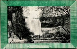 Minnehaha Falls Minnesota MN Faux Frame 1909 Vtg Postcard - £3.22 GBP