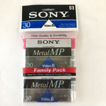 Sony Video 8 Metal MP P6-30MP NTSC8 Video Cassettes 30 min SP or 60 min LP - £8.86 GBP