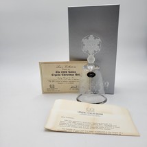 Vtg 1986 Lenox Crystal Christmas Bell Dashing Through The Snow Hand Blown Coa - £21.49 GBP