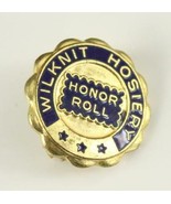 Vintage HONOR ROLL Service Lapel Pin WILKNIT HOSIERY Gold &amp; Blue Enamel - £12.51 GBP