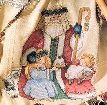 ✔️ Old World Santa Father Christmas Children Cross Stitch Chart Lorri Bi... - £3.97 GBP