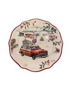Better Homes &amp; Gardens Heritage Salad Plate Woody Wagon Car &amp; Tree Winte... - £11.63 GBP
