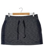 Athleta Skort Womens Large Gray Black Athletic Pull On Drawstring Pocket... - $36.10 CAD