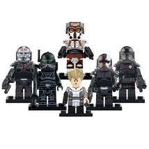 Star Wars The Bad Batch Hunter Wrecker Omega Imperial Crosshair 6pcs Minifigures - £12.18 GBP