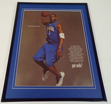 Tracy McGrady 2004 Got Milk Mustache 11x14 Framed ORIGINAL Advertisement Magic - £27.68 GBP