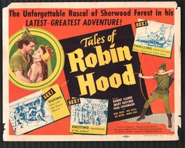 Tales of Robin Hood 11&quot;x14&quot; Title Lobby Card #1 Robert Clarke Mary Hatcher - £33.70 GBP