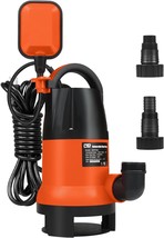 Sump Pump, Prostormer 1HP 3700GPH Submersible Clean/Dirty Water Pump with  - $83.83