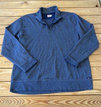 Faherty Men’s 1/4 Zip Long sleeve sweater size L Blue T9 - £19.72 GBP