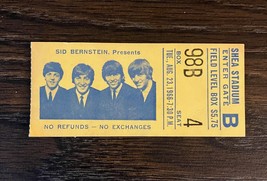 TWO ORIGINAL 1966 BEATLES SHEA STADIUM concert tickets - perfect condition - £586.98 GBP