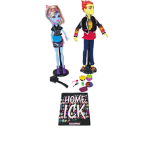 Monster High Home Ick Abbey Bominable &amp; Heath Burns Dolls with Accessories - £46.71 GBP