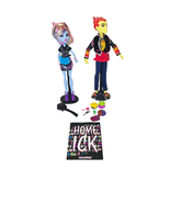 Monster High Home Ick Abbey Bominable &amp; Heath Burns Dolls with Accessories - £46.69 GBP