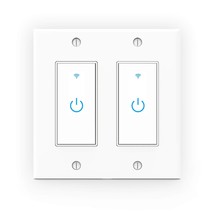 Wifi Light Switch Smart Switch 2 Gang Touch Wall Switch - Compatible Wit... - £49.53 GBP