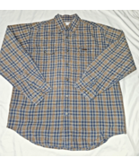 CARHARTT Men’s Large Regular Fit Long Sleeve Plaid Button Up Cotton Shir... - $22.24