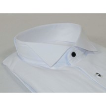 Men's Tuxedo Shirt MARCUZZI Turkey 100% Soft Cotton French Cuffs Marc1 White image 2