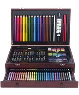 Art Set Kids 142-Piece Wood Drawing Case Coloring Kit Artist Paint Sketc... - £32.12 GBP