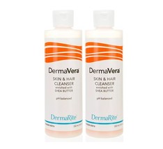 2 Pack Derma Vera Body Wash Shampoo with Shea Butter Size: 8 OZ - $12.12 CAD