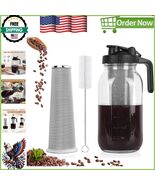 Durable 64 oz Pitcher with Leak-Proof Design &amp; Reusable Stainless Steel ... - $55.93 CAD