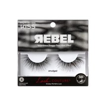 KISS Lash Couture Rebel Collection False Eyelashes Single Pack, smudged,... - £7.86 GBP