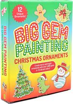 Big Gem Painting Christmas Ornaments Kit [Paperback] Peter Pauper Press - £9.56 GBP