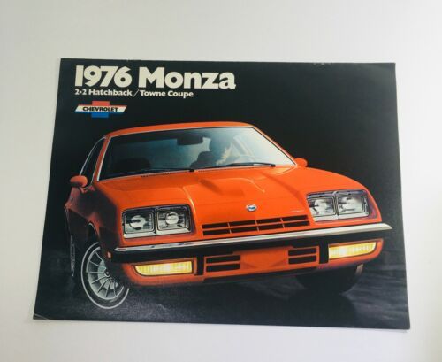 Vintage 1976 Monza 2+2 Hatchback / Towne Coupe Chevrolet 2-Door Sedan Brochure - £4.98 GBP