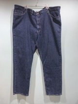 Wrangler Authentics Big Men Denim Jeans Size 50 X 32 Blue Stretch  - £17.55 GBP