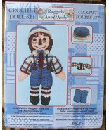 18&quot; Raggedy Andy Crochet Rag Doll &amp; Clothes Kit #37876 Sealed New in Box - £12.70 GBP