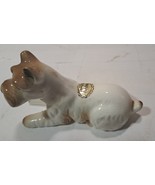 Vintage Scottish Terrier  dog Genuine Bone China crackle finish figurine - £7.90 GBP