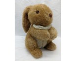 Vintage Brown Bunny Rabbit Made In Korea 9&quot; Plush Stuffed Animal - $34.20