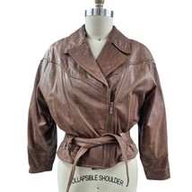 80s 90s VTG Adventure Bound Wilsons Leather Womens Bomber Jacket Size S - $1,653.67 MXN