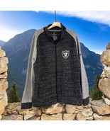 Las Vegas Raiders Fanatics Home Varsity Full-Zip Jacket - Heathered Char... - $80.13 CAD