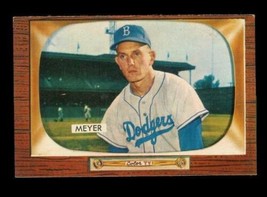 Vintage 1955 Baseball Card Bowman #196 Russ Meyer Pitcher Brooklyn Dodgers - £7.74 GBP